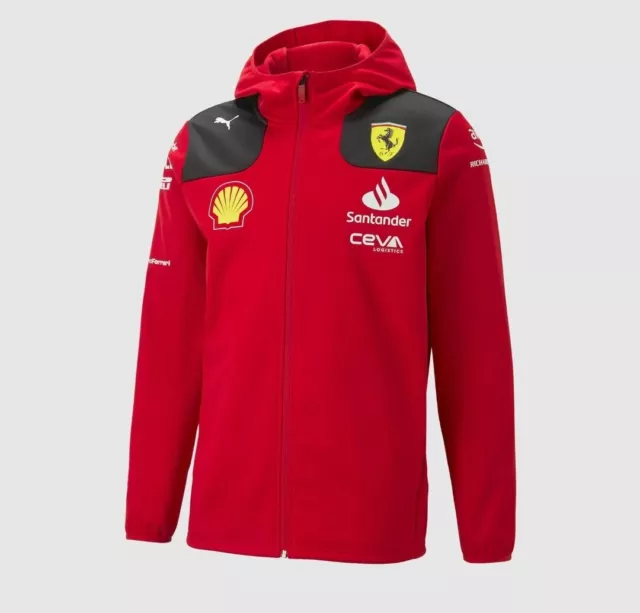 Scuderia Ferrari Herren ORIGINALVERPACKT F1 Team Softshell 2023, SF Jacke, L