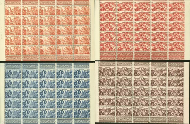 Indochina French Colony 1946-MNH.Yvert Airmail Nr.40/45. Sheet 25 (EB) AR1-00096