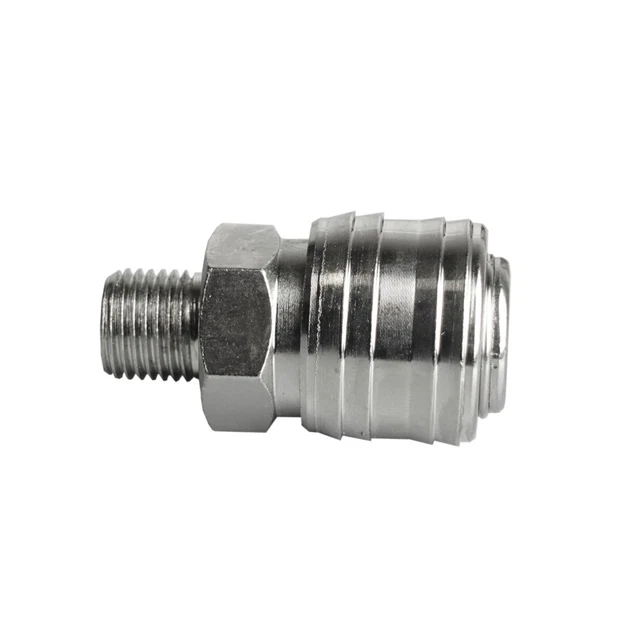 Druckluft Schnellkupplung 2 Stück - 1/4', Mit Knickschutz, Für Schläuche 5-10mm