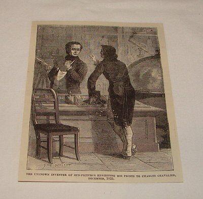 1876 Revista Grabado ~ Inventor & Charles Chavalier