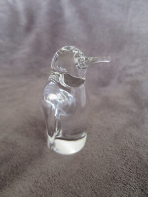 Rare Lapin signé cristal de Daum design vintage owl figurine statue 