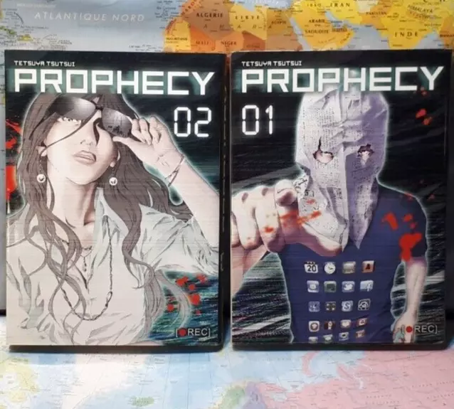 Lot De 2 Manga PROPHECY /Manga Seinen Culte de Tetsua Tsutsui !TBE comme Neuf!!!