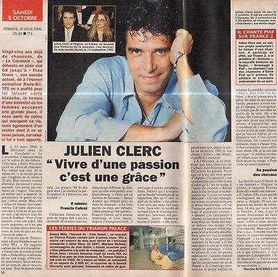 1993 coupure de presse clipping Julien Clerc 