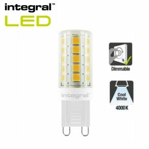 G9 3W Integral LED Dimmbar Cool Weiß Kapsel Birne Licht Lampe Halogen ersetzen