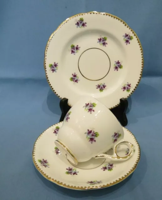 vintage royal stafford bone china - tea trio