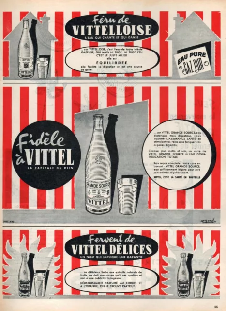▬► PUBLICITE ADVERTISING AD VITTEL Eau vittelloise P. Raoul vittel délices