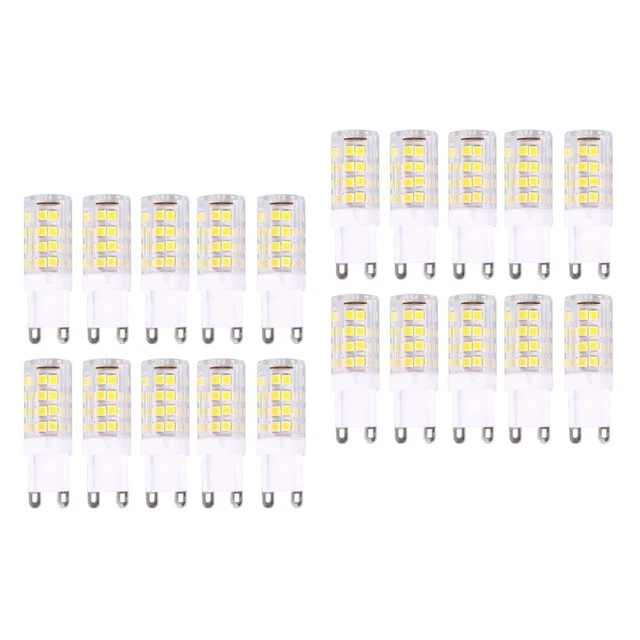 2pz 10psc Lampadina LED Dimabile G9 Luce Bianca Calda 360 Gradi Fascio