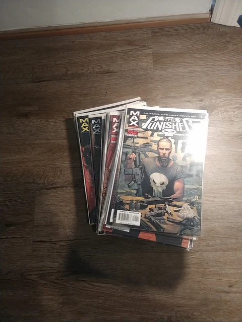 The Punisher Comic Book Lot MARVEL MAX Garth Ennis High Grade 1-36 complete MCU 10