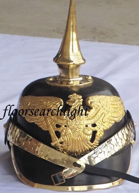 Replica Leather Pickelhaube Bavarian Infantry Helmet - View #2