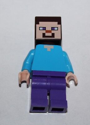Lego Minecraft Minifig Steve ref min009 set 21116 21115 21113 21119 21114 21120
