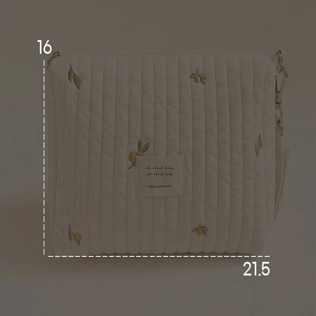 Mommy Bag Organizer Cute Bear Embroidery Newborn Baby Diaper Nappy Pouch Storage 6