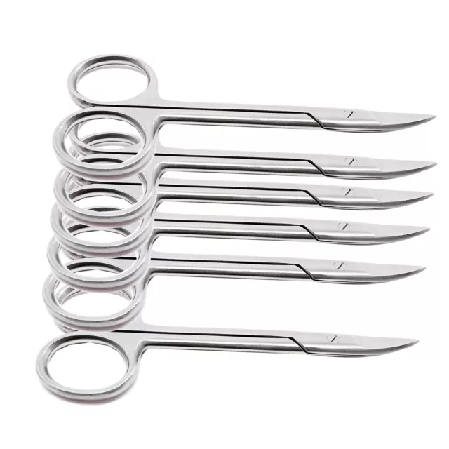 5 PC Dental Crown and Collar Festooning Scissors Curved Dentist Instruments ODM