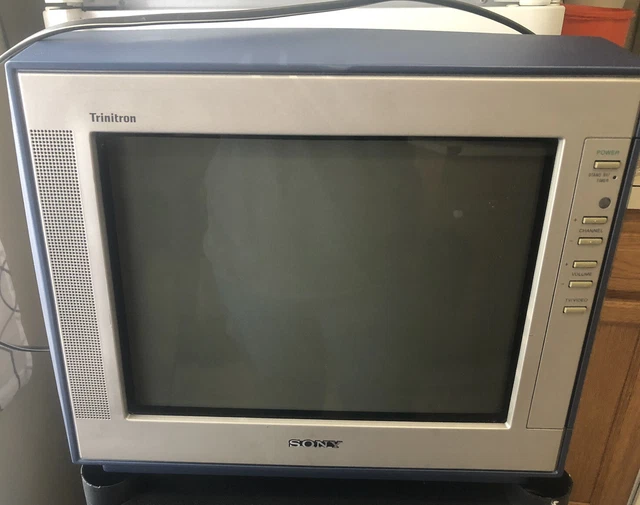 SONY TRINITRON KV13FM14 13” Flat Tube CRT TV Retro Gaming Television w