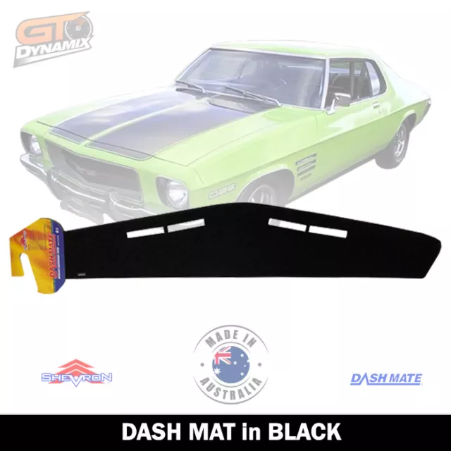 DASH MAT for Holden HQ Kingswood Monaro Kingswood GTS LS SS LE in Black DM68