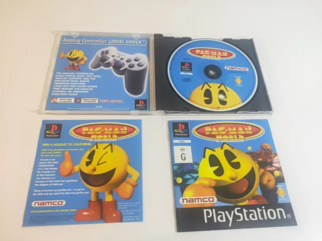 Pac-Man World PS1 PlayStation Game CIB With Insert & Manual - Next Day Postage 2