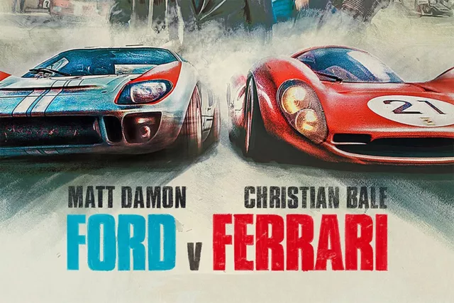 Ford V Ferrari Matt Damon Christian Bale Movie Wall Art Home - POSTER 20x30