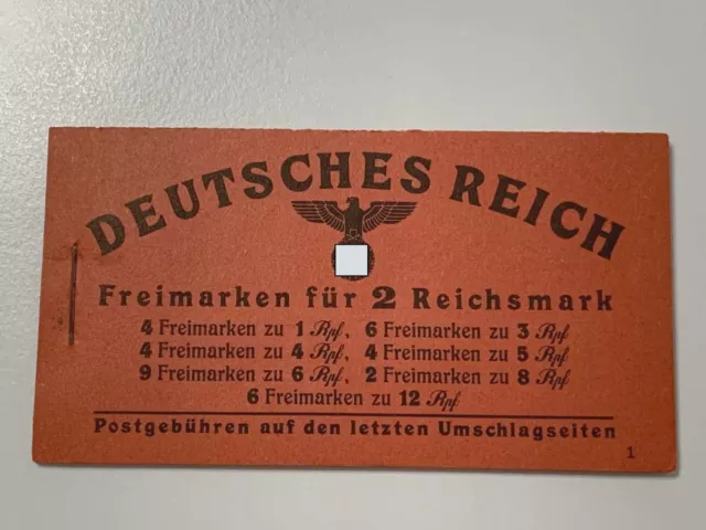 Deutsches Reich MH 49.1 postfrisch Markenheftchen Hitler 1941, Mi. 180,- €