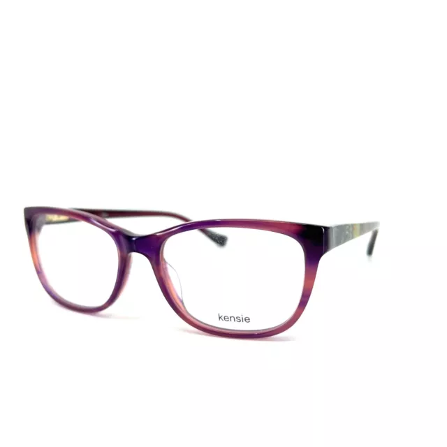 Kensie Fresh PU Eyeglasses Rectangular Acetate Pink Womens Frames 51[]17 133 mm