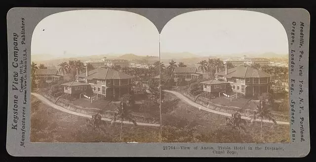 Panama View of Ancon, Tivola Hotel in the distance, canal zone Old Photo