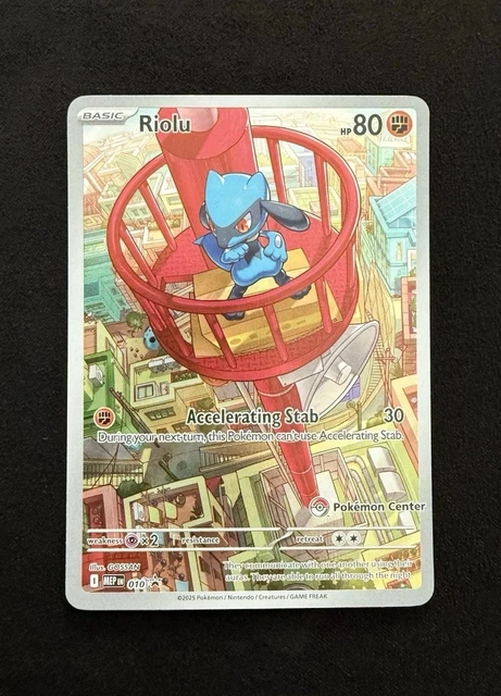 POKEMON TCG POKEMON Center Stamped MEG 010 Riolu Black Star Promo Near ...