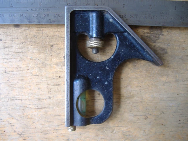 Stanley Rabone STANLEY RABONE NO46-151 COMBINATION SQUARE WITH LEVEL AND SCRIBE 12 ...