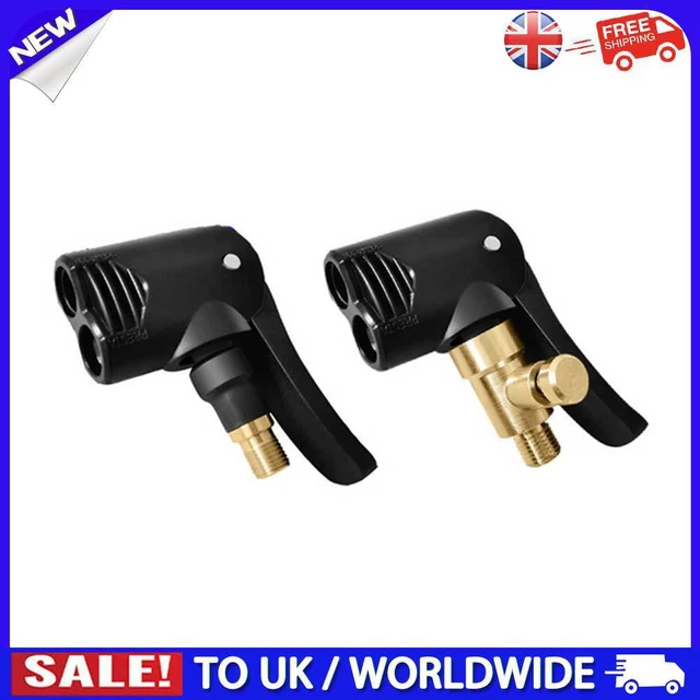 C# bomba inflable de latón neumático de coche mandíbula de aire inflador bomba conector válvula adaptador