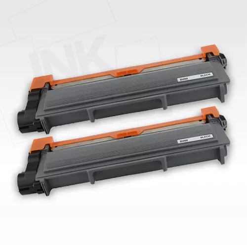 2 BLACK non-OEM Toners for BROTHER printers HL-L2360D HL-L2365DW (TN2310 TN2320)