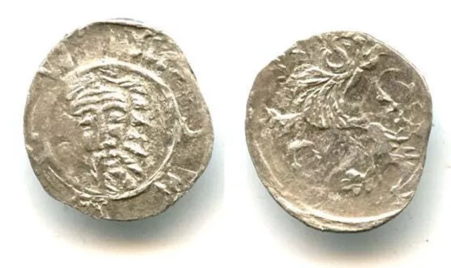 Rare silver haler (with a "O" mintmark) of Sigismund of Luxemburg from Schlesian