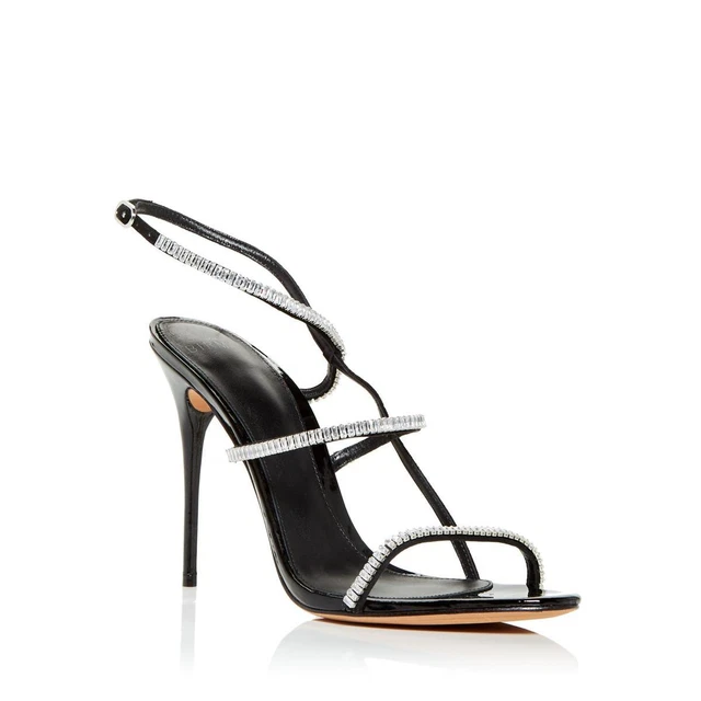 Alexandre Birman Womens Sally Zircone Leather Stilletto Pumps Shoes BHFO 1514