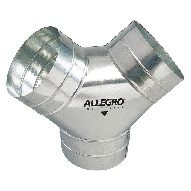 ALLEGRO 9500-Y Duct to Duct Connector,8 in. W,Slvr