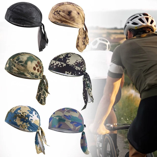 Casquette Bandanna Doublure de casque Chapeau de cyclisme d'impression camo