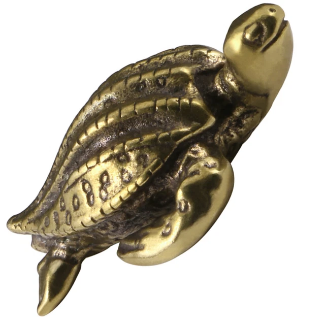 Statue Tortue En Cristal Naturel Vert - Sculpture Décorative Bureau, Maison - Feng Shui, Artisanat