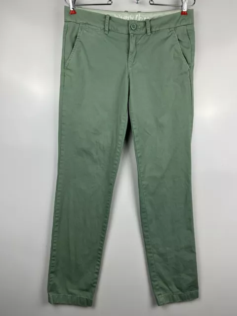 J. Crew Pants Womens 2 Broken In Weathered Waverly Chino City Fit Light Green