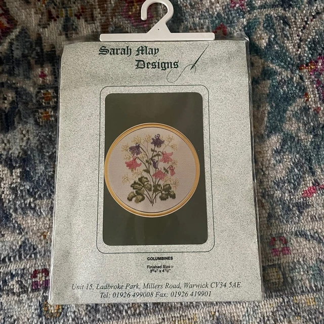 Sarah May Designs Säulen gezählt Kreuzstich-Kit neue Blumen Blumendesign