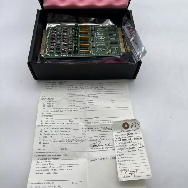 CP Industries NEQ 16-BIT OPTICALLY ISOLATED DIGITAL INPUT Card 7437/37-023 *NOS*
