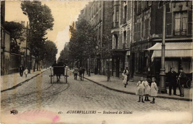 CPA AUBERVILLIERS - Boulevard de Stains (740463)