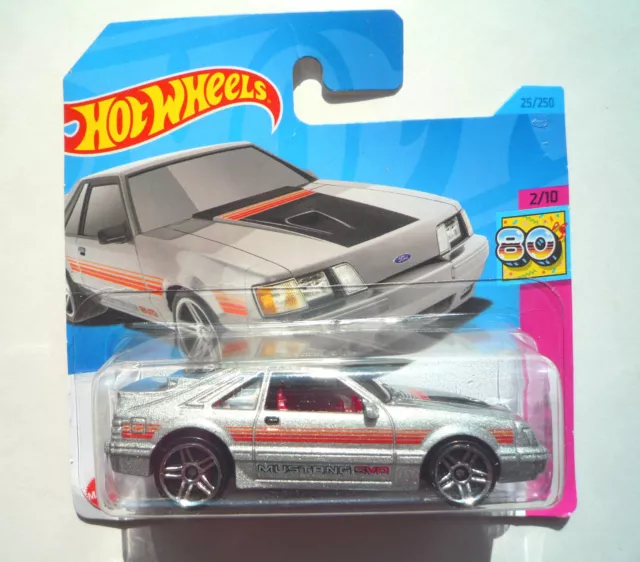 Hot Wheels (Silver) '84 Mustang SVO HW: The '80s 2/10 (Short Card) 25/250 HKJ12