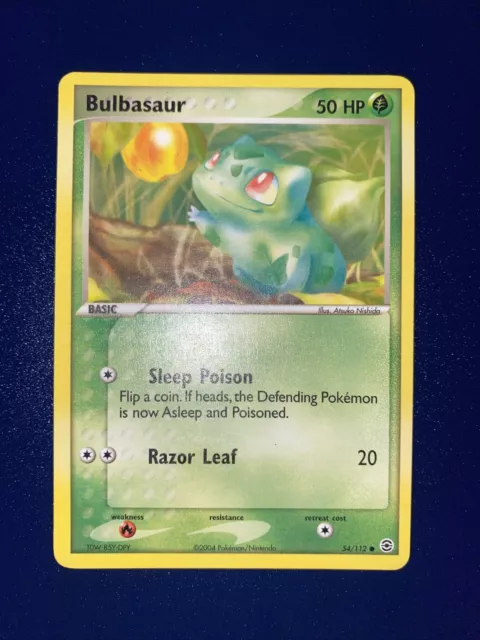 Pokemon - Commune - Bulbasaur 54/112 Ita Ex Rouge Feu Et Vert Feuille