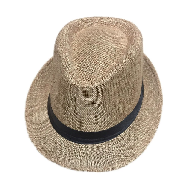 Unisex Vintage Eleganti Cappelli Jazz Fedora Cappello Uomo Donna