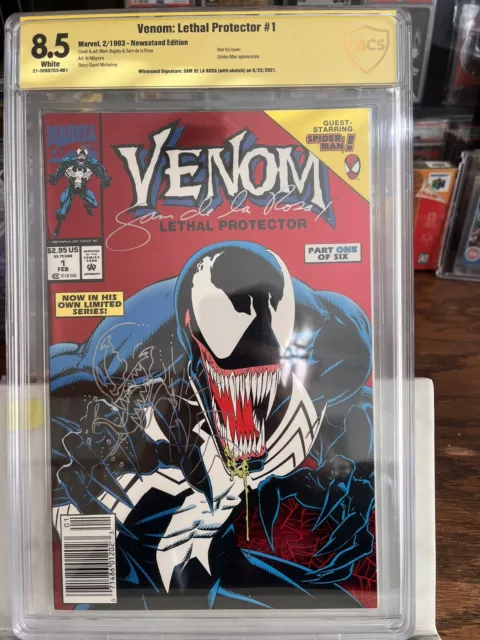 Venom: Lethal Protector #1 CGC 9.4 Newsstand ~ Signed & Sketched: Sam De La Rosa