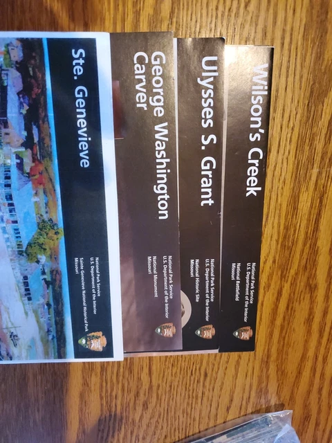 Unigrid 4 NATIONAL PARKS Service NPS Unigrid Brochure Map missouri civil war ...