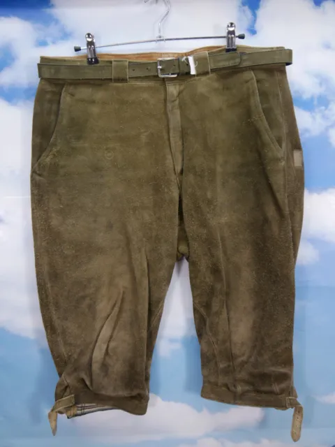 Eventuali pantaloni tradizionali in pelle capro espiatori o manzo MEINDL dall'Alta Baviera taglia 52