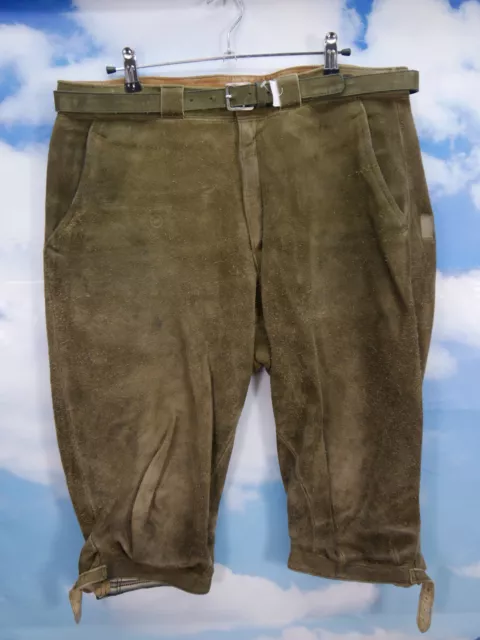 Eventuali pantaloni tradizionali in pelle capro espiatori o manzo MEINDL dall'Alta Baviera taglia 52
