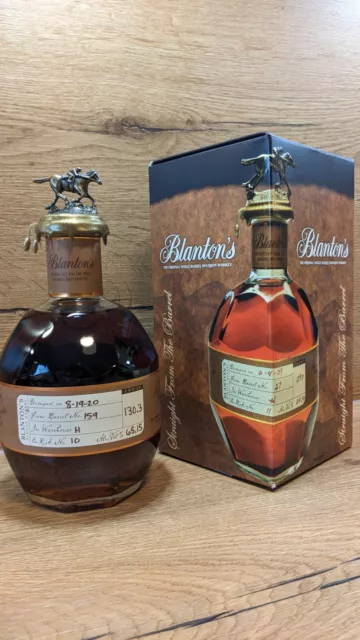 Blanton's Straight From The Barrel Bourbon Whiskey (Warehouse H - Rick No. 10)