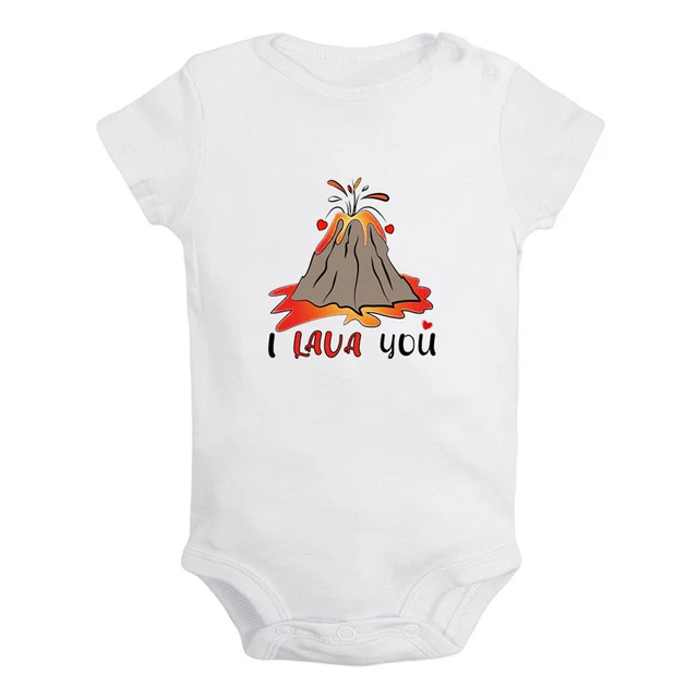 I Lava You Funny Romper Newborn Baby Bodysuit Infant Jumpsuit 0-24M Kids Outfits