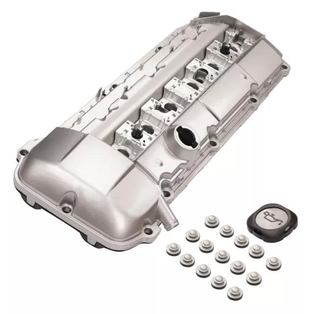 11121432928 Aluminum Valve Cover w/Gasket for BMW 3 5 E46 E39 X5 E53 E36 M52 M54