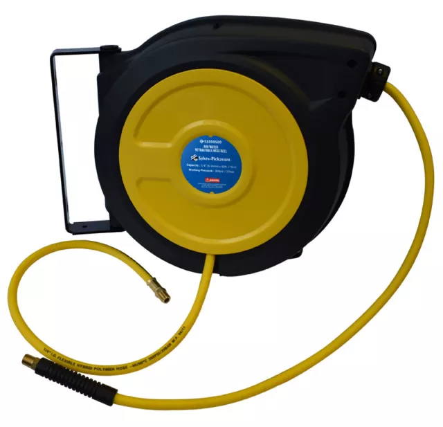 Sykes Pickavant 53359500 Retractable Hose Reel - Air/Water - 15m x 8mm (1/4")