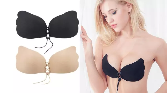 Reggiseno Invisibile Senza Spalline Bra Schiena Nuda Trasparenti Modellante