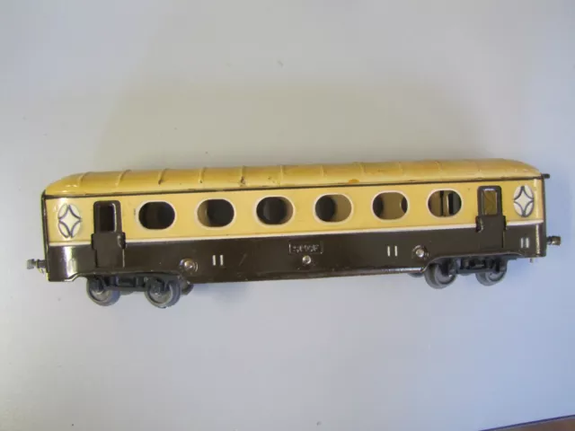 Jep Ancien O Grand Wagon Tole Rare Unis France No Hornby