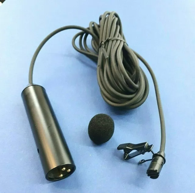 Professional Phantom Power Powered Lapel Mic Xlr Lavalier Microphone Cardioid